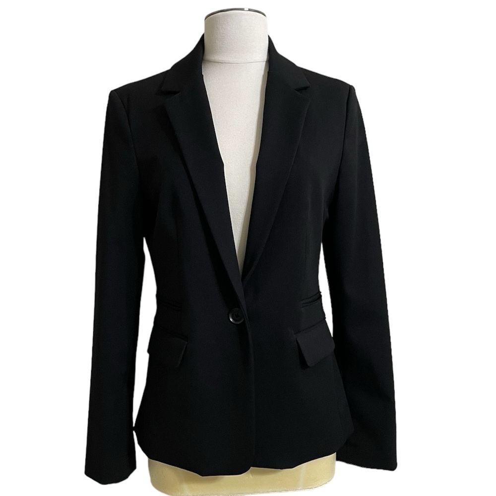Express Black Tailored Single-Button Blazer